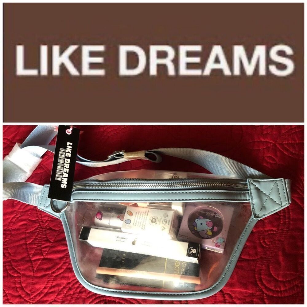 LIKE DREAMS - NWT Clear Belt Bag & 10 "Mystery" Cosmetics/The Creme Shop￼ & More